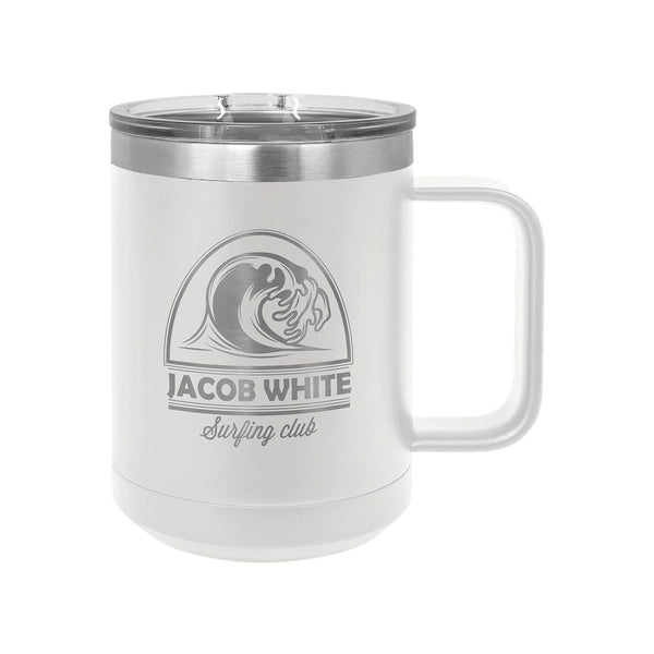 Polar Camel Insulated 15 Ounce Mug White