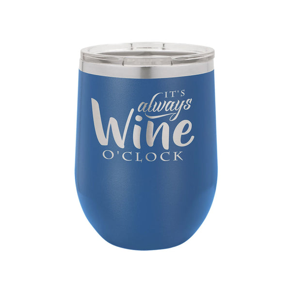 Polar Camel 12 ounce Wine Tumbler Royal Blue