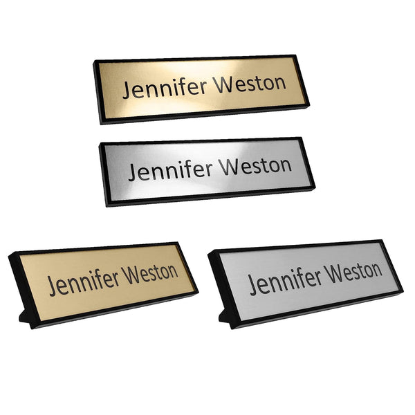 Custom Office Name Plate Kit – Personalized – Print at Home – Desk or Wall Mounted