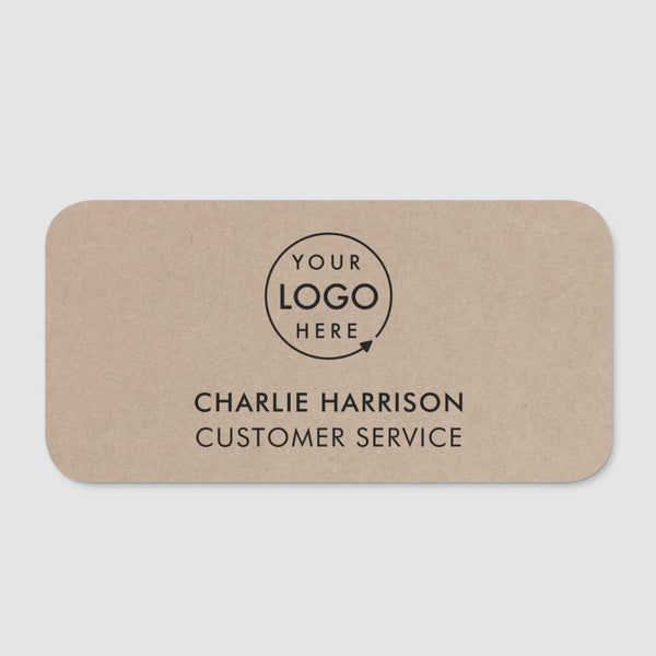 Rustic Kraft Logo | Modern Employee Business Staff Name