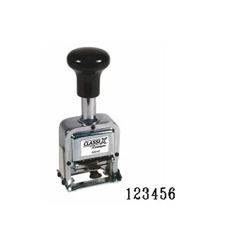 Number Stamp Size 1 / 6-Band Automatic Metal Self-Inking