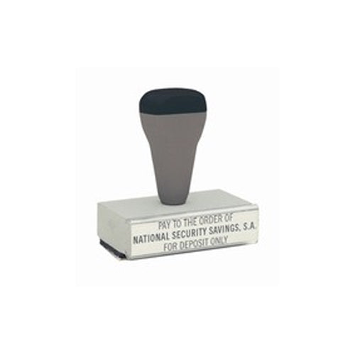 T04 - ClassiX Traditional Real Rubber Message Stamp